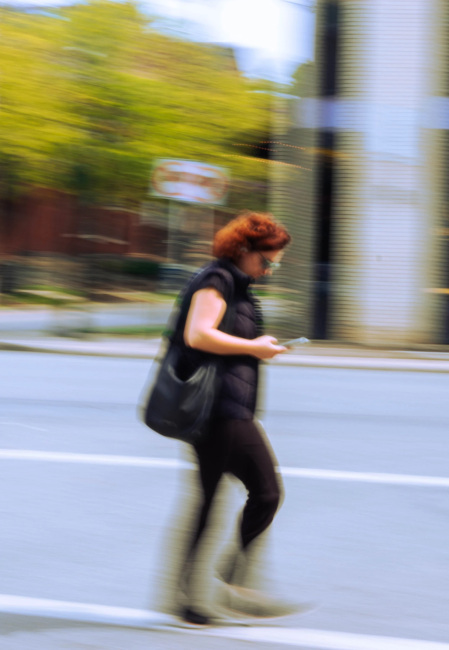 Woman in motion