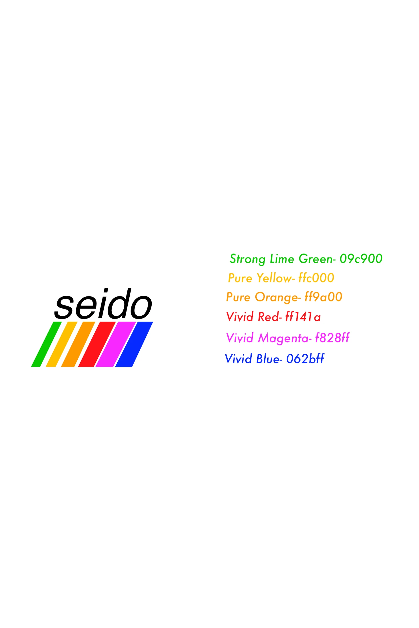 Seido combination mark and colors